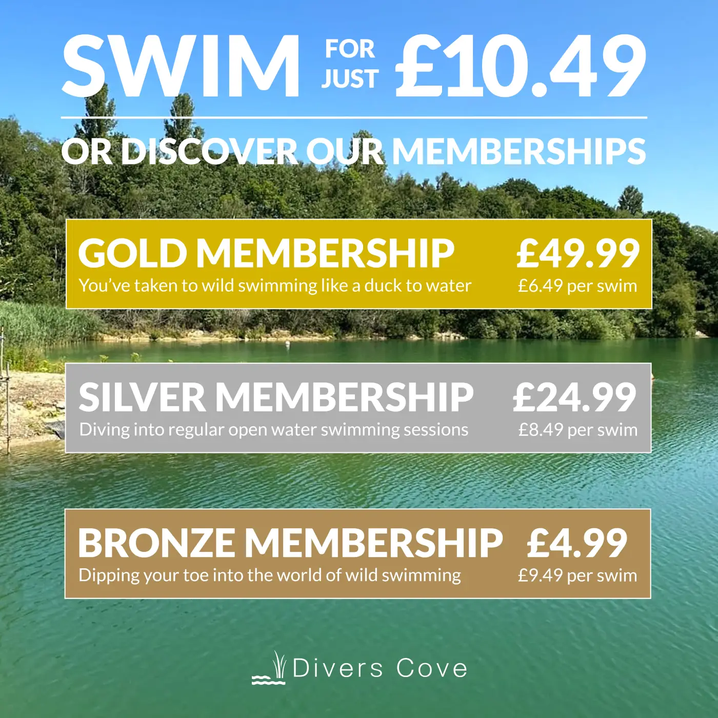 Fancy a Wild Swim? Open Water Swimming in Godstone Surrey Divers Cove